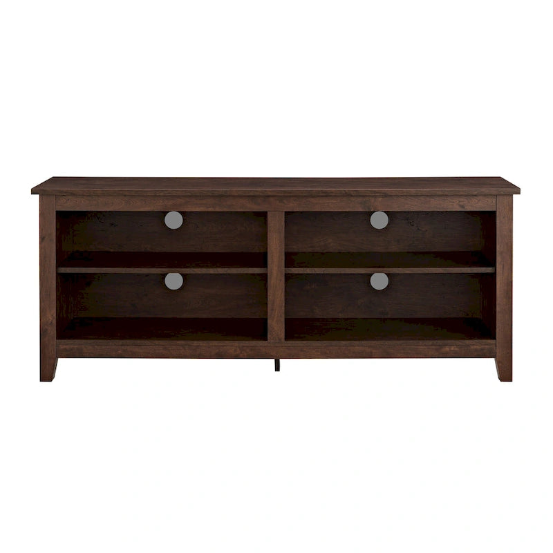 58-inch Modern TV Stand with 2 Adjustable Shelves, Fits TVs up to 65 Inches