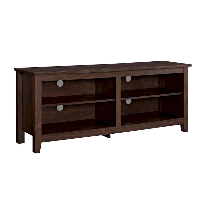 58-inch Modern TV Stand with 2 Adjustable Shelves, Fits TVs up to 65 Inches