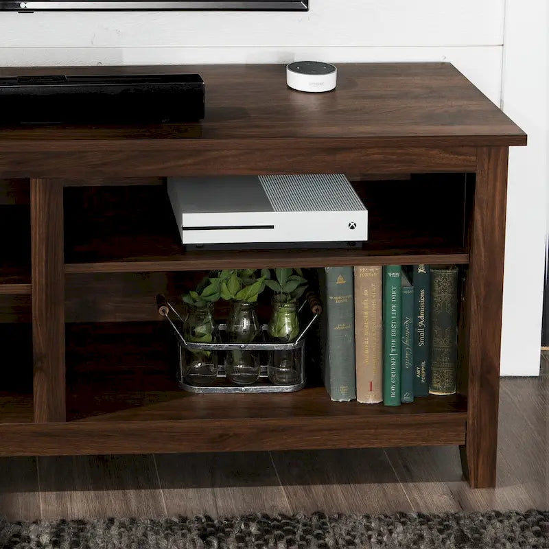 58-inch Modern TV Stand with 2 Adjustable Shelves, Fits TVs up to 65 Inches