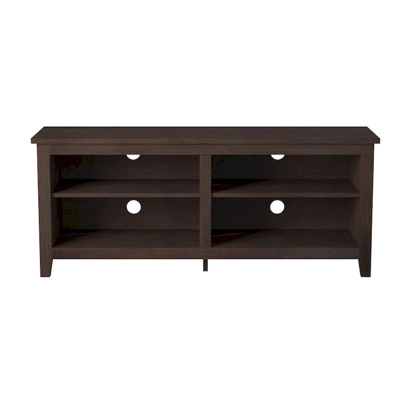 58-inch Modern TV Stand with 2 Adjustable Shelves, Fits TVs up to 65 Inches