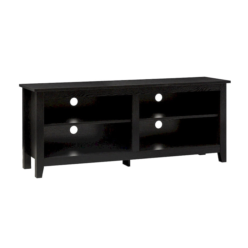 58-inch Modern TV Stand with 2 Adjustable Shelves, Fits TVs up to 65 Inches