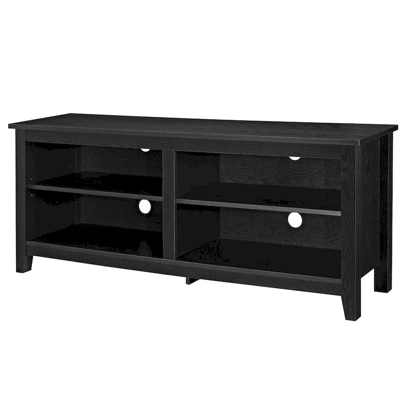 58-inch Modern TV Stand with 2 Adjustable Shelves, Fits TVs up to 65 Inches