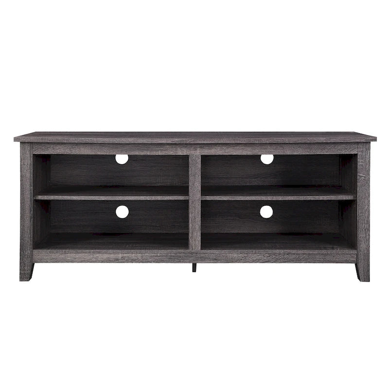58-inch Modern TV Stand with 2 Adjustable Shelves, Fits TVs up to 65 Inches