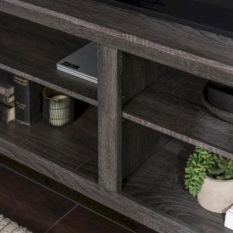 58-inch Modern TV Stand with 2 Adjustable Shelves, Fits TVs up to 65 Inches
