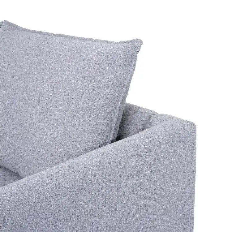 Convertible Modular Linen Sectional Sofa for Living Room, Apartment, and Office
