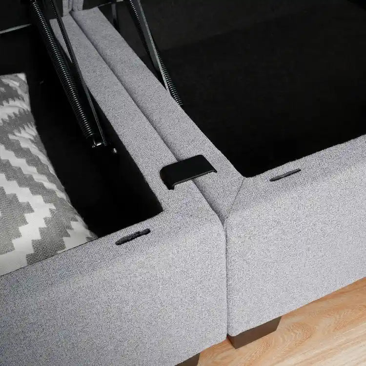 Convertible Modular Linen Sectional Sofa for Living Room, Apartment, and Office