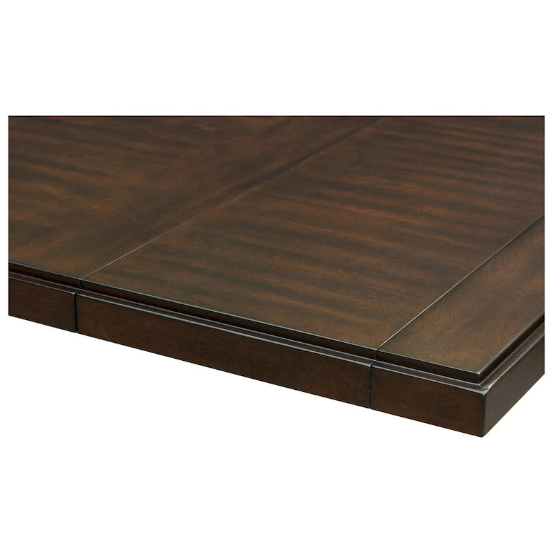 Extendable Rectangle Dining Table with Trestle Base, Seats 6 to 8