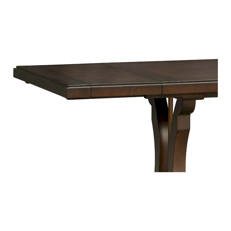 Extendable Rectangle Dining Table with Trestle Base, Seats 6 to 8