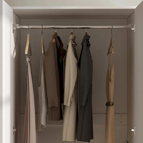 2-Door Armoire with Garment Rod and Drawer, 31.5"W x 66.9"H