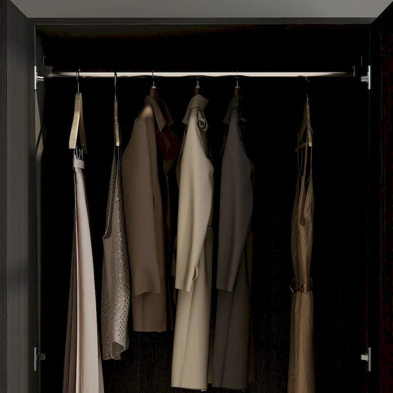 2-Door Armoire with Garment Rod and Drawer, 31.5"W x 66.9"H
