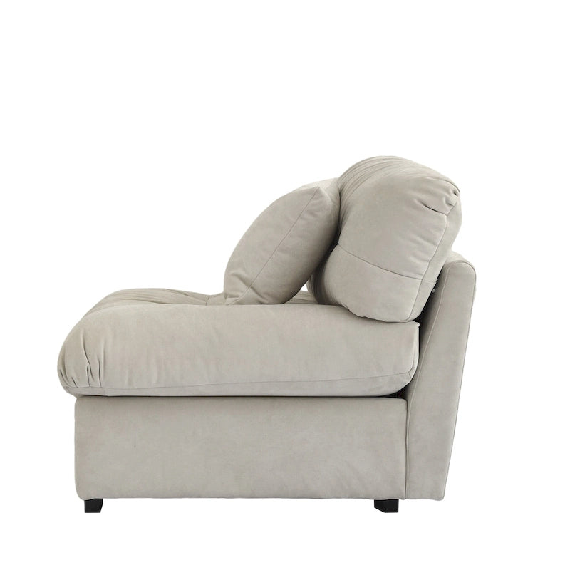 Cloud Loveseat Sofa with High-Density Foam and Down Fill, Removable Cover