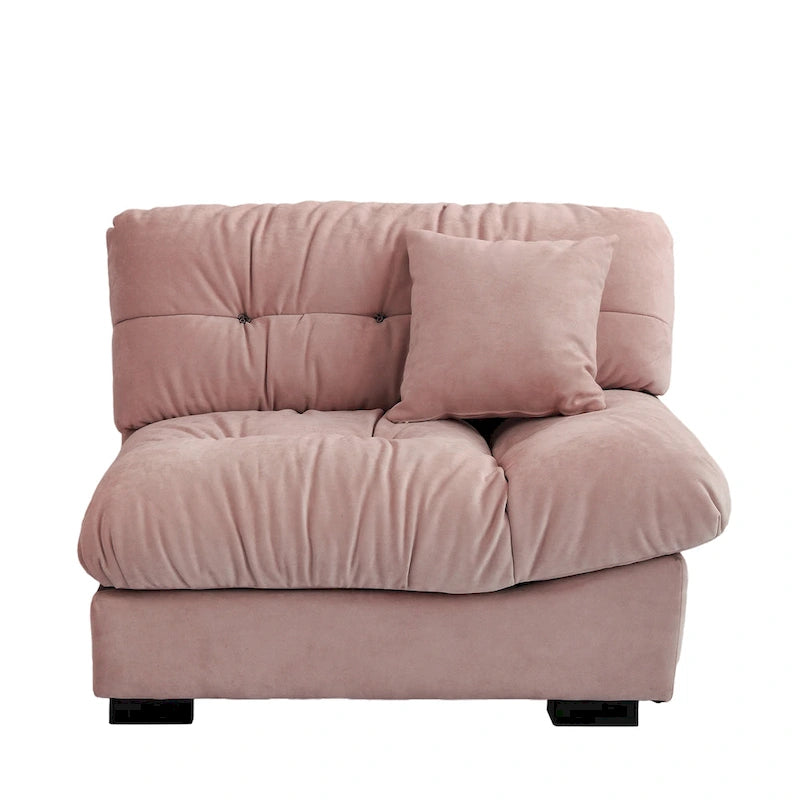 Cloud Loveseat Sofa with High-Density Foam and Down Fill, Removable Cover