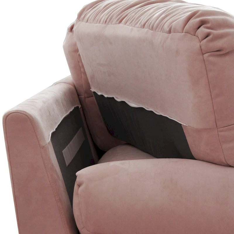 Cloud Loveseat Sofa with High-Density Foam and Down Fill, Removable Cover