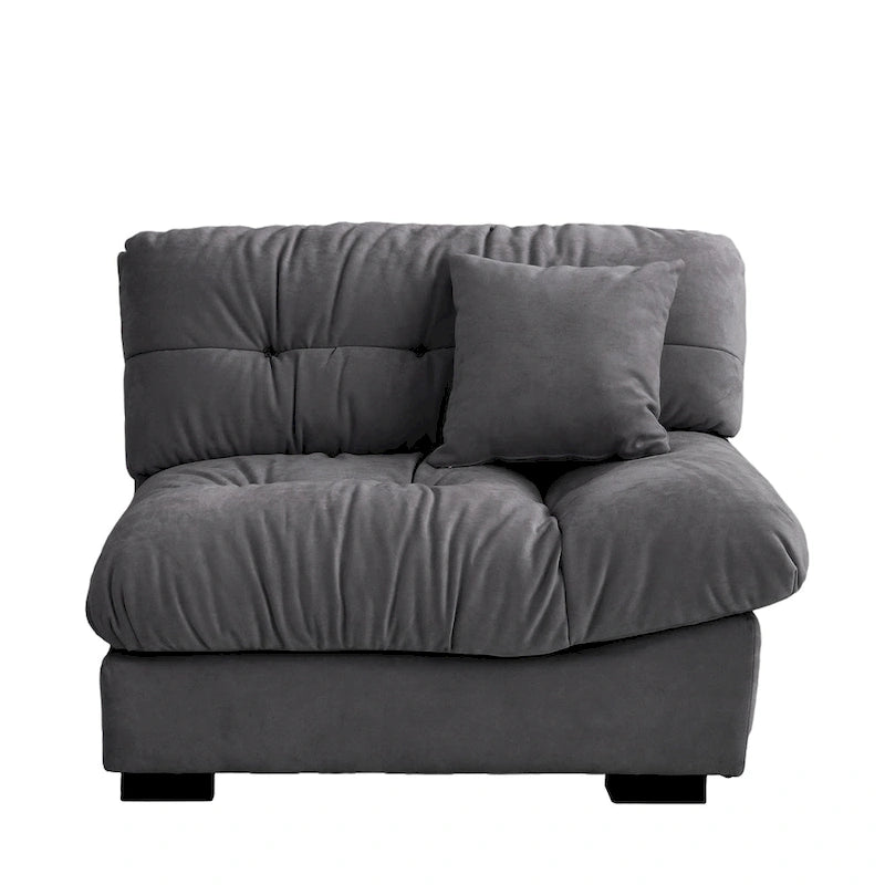 Cloud Loveseat Sofa with High-Density Foam and Down Fill, Removable Cover
