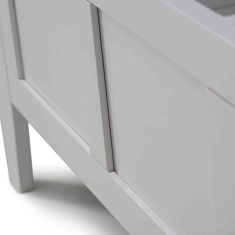 Solid Wood Entryway Storage Bench with Flip-Up Lid and Shaker Panels, 48"W
