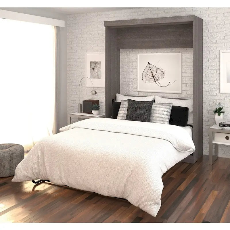 Full Murphy Wall Bed with Dual Piston System, 1000 lb Capacity, 10-Year Warranty