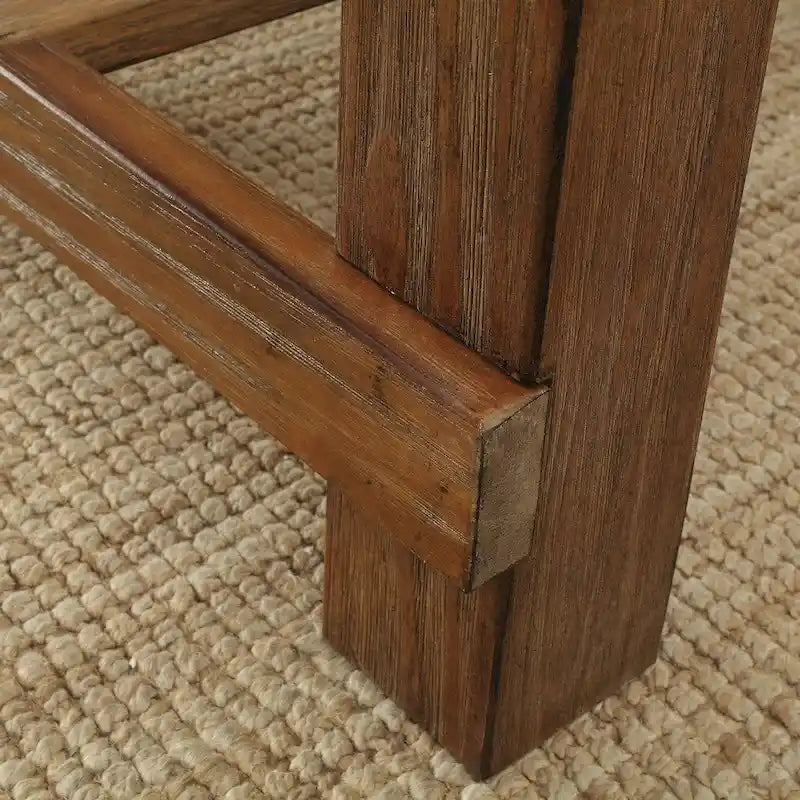 Rustic Brown 60-inch Solid Wood Counter Height Dining Table, Seats 4 to 6