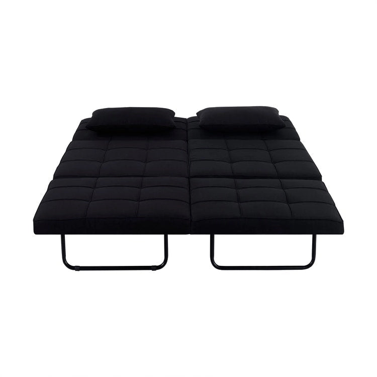 4-in-1 Convertible Sleeper Chair Ottoman Bed with Linen Fabric
