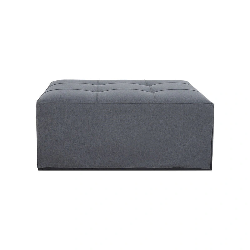 4-in-1 Convertible Sleeper Chair Ottoman Bed with Linen Fabric