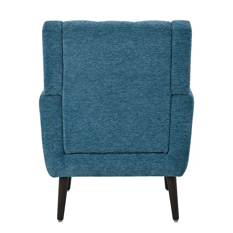 Chenille Accent Armchair with Ergonomic Design and Waist Pillow