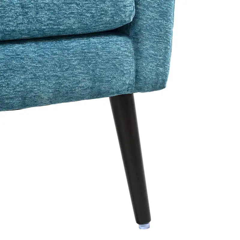Chenille Accent Armchair with Ergonomic Design and Waist Pillow