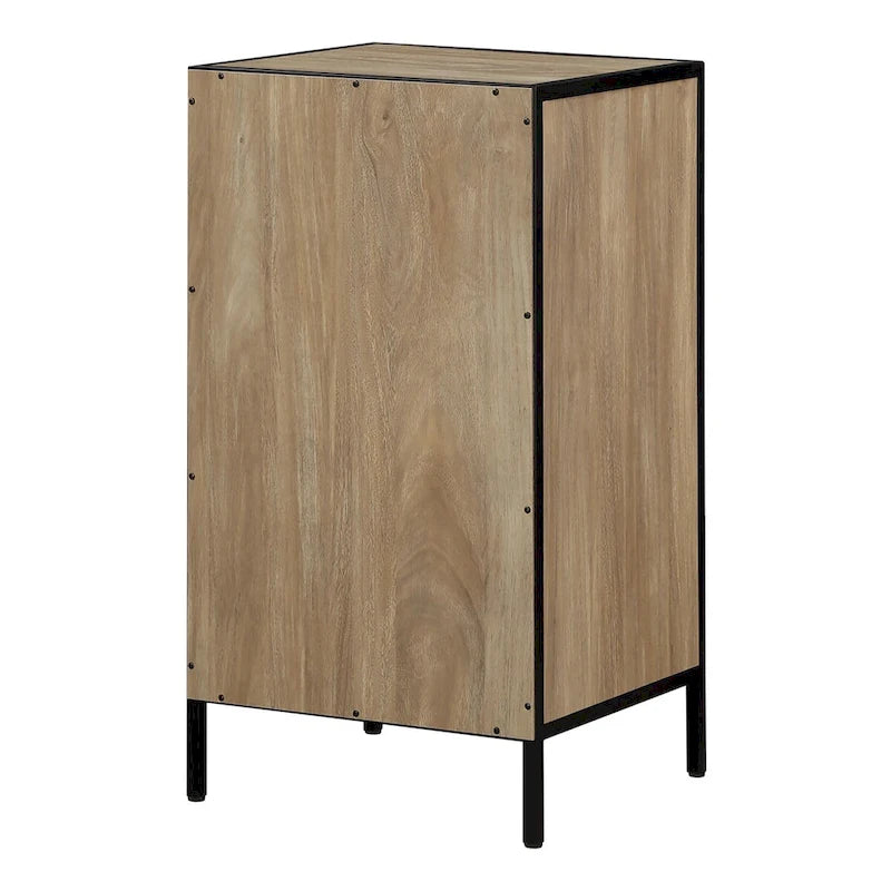 3-Drawer Accent Storage Cabinet with Steel Frame and Laminate Finish
