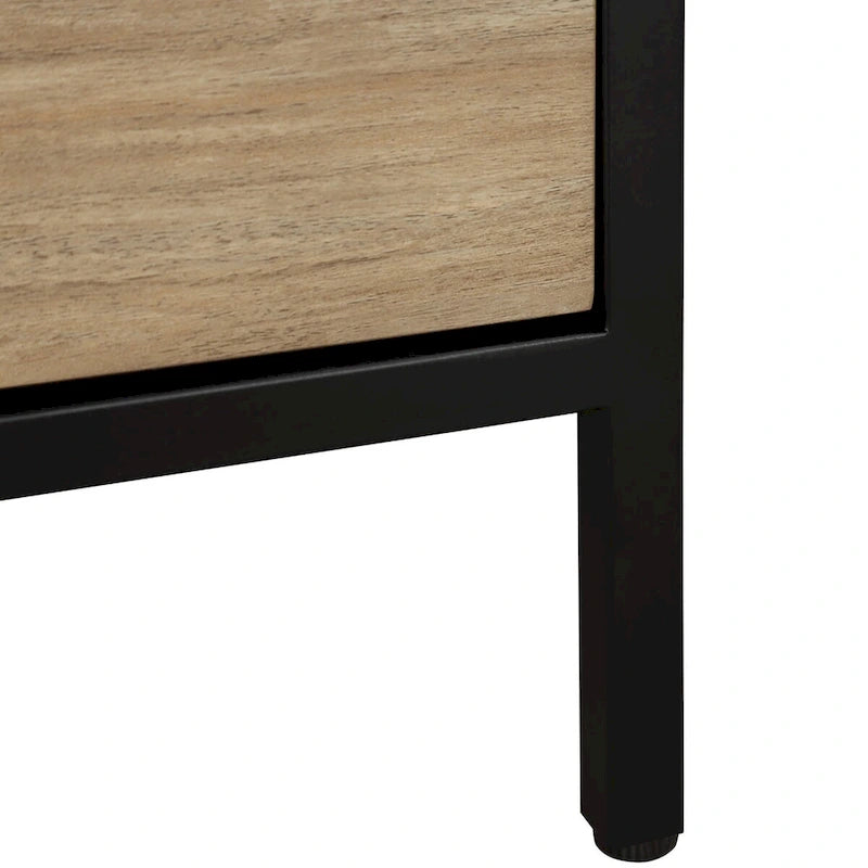 3-Drawer Accent Storage Cabinet with Steel Frame and Laminate Finish