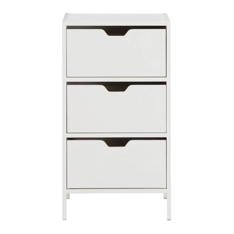 3-Drawer Accent Storage Cabinet with Steel Frame and Laminate Finish