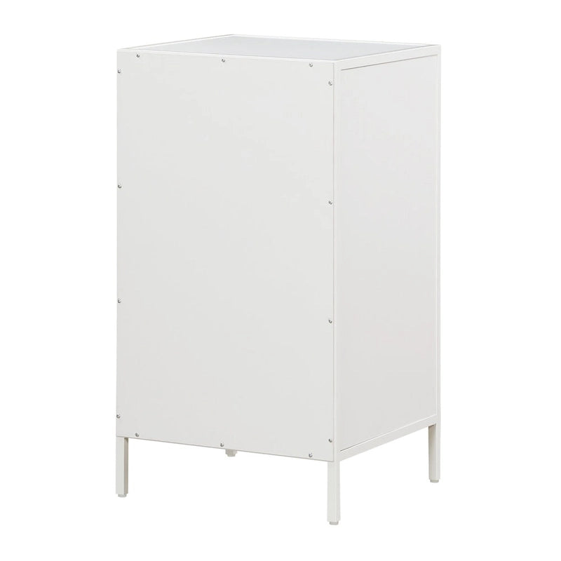 3-Drawer Accent Storage Cabinet with Steel Frame and Laminate Finish
