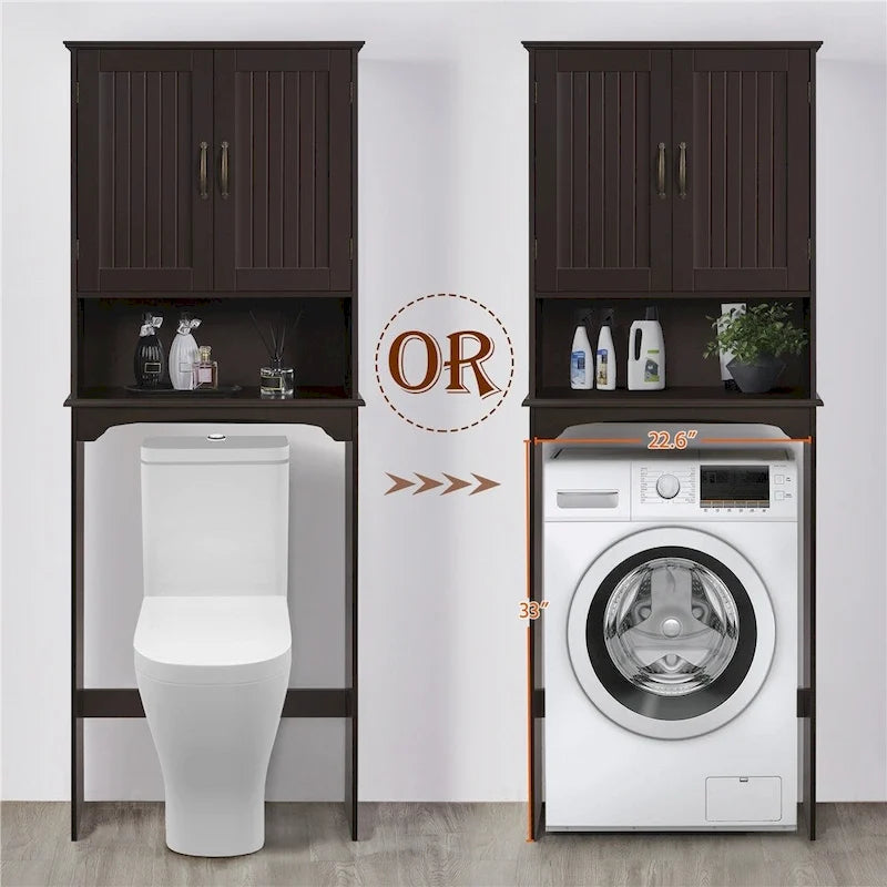 Over-the-Toilet Bathroom Storage Organizer with 3 Shelves