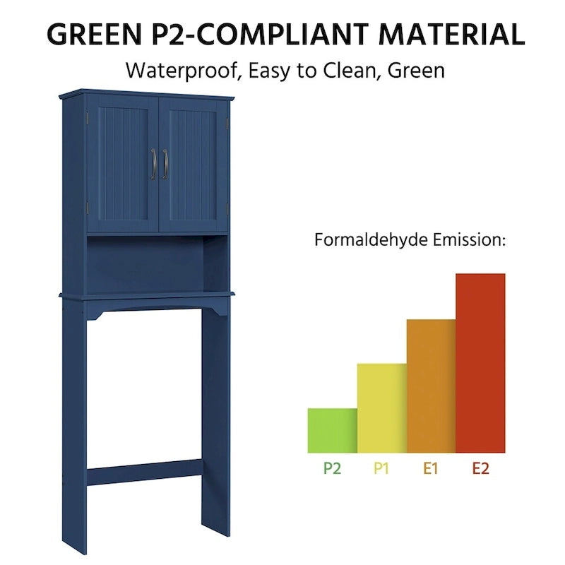 Over-the-Toilet Bathroom Storage Organizer with 3 Shelves