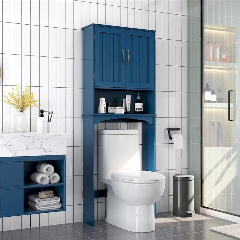 Over-the-Toilet Bathroom Storage Organizer with 3 Shelves