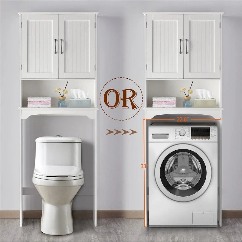 Over-the-Toilet Bathroom Storage Organizer with 3 Shelves