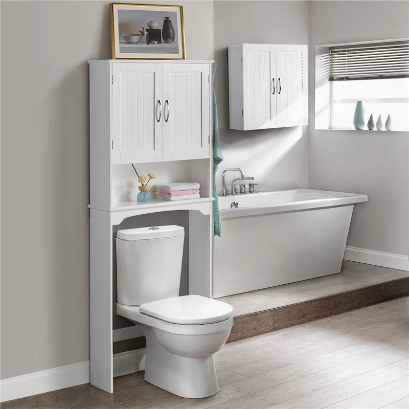 Over-the-Toilet Bathroom Storage Organizer with 3 Shelves