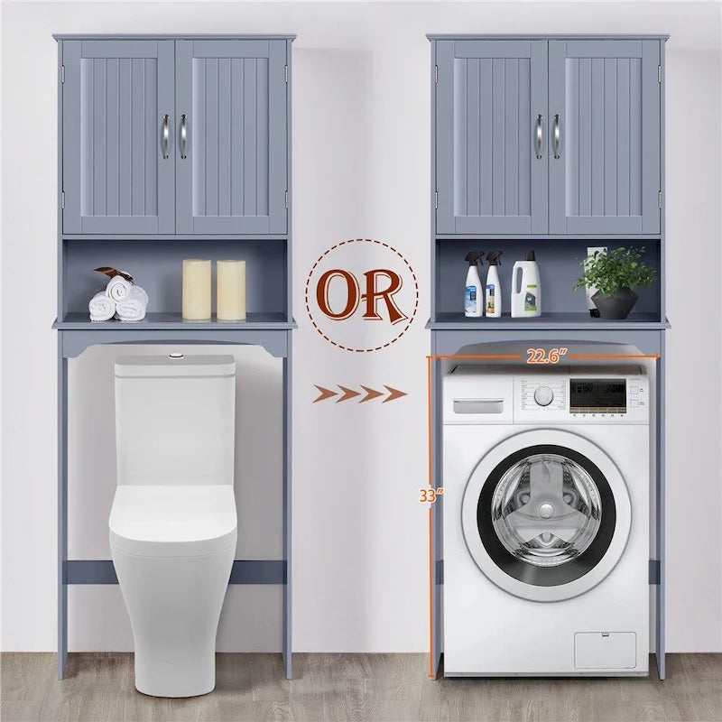 Over-the-Toilet Bathroom Storage Organizer with 3 Shelves