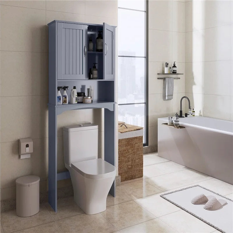 Over-the-Toilet Bathroom Storage Organizer with 3 Shelves
