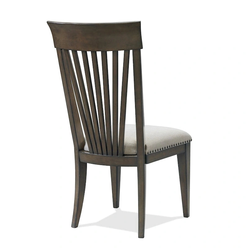 Nailhead Trim Upholstered Dining Chairs, Set of 2